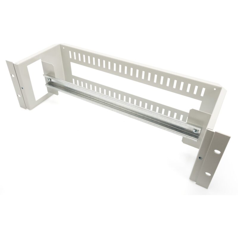 "DIGITUS Hutschienenträger 3HE 19"" (483mm) + Hutschiene grau"