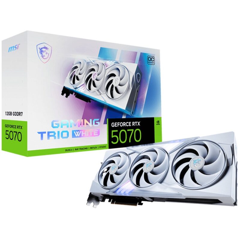 "MSI RTX5070 Gaming Trio OC White 12GB GDDR HDMI 3xDP"