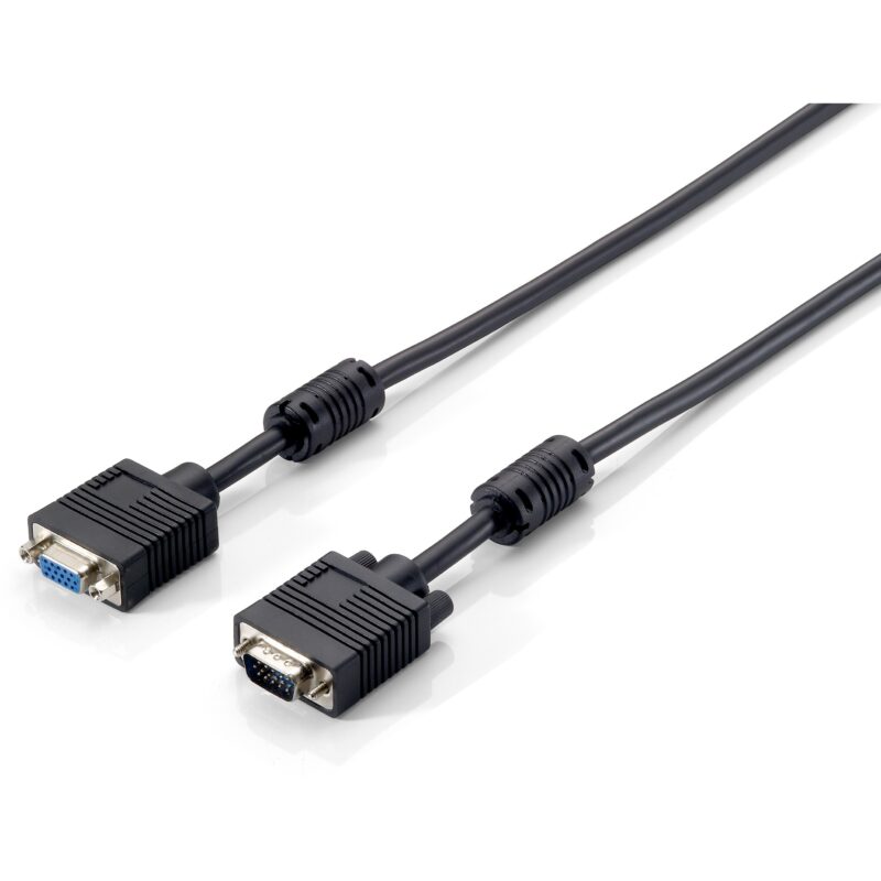 "Equip VGA Kabel Verl. HD15 St/Bu 3.00m 1920x1080/60Hz sw Polybeutel"