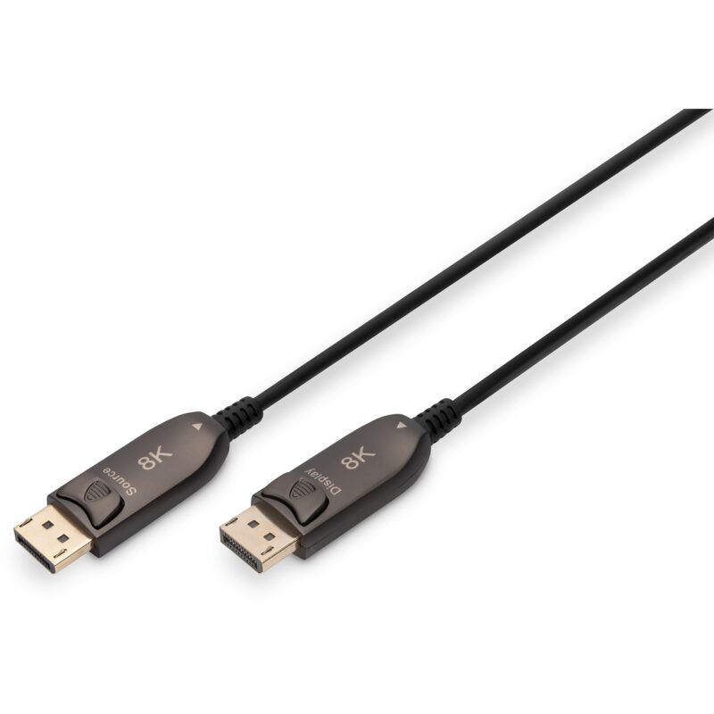 "DIGITUS DisplayPort AOC Hybrid Glasfaserkabel, UHD 8K, 20m"