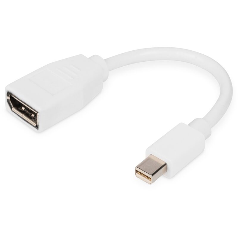 "DIGITUS DisplayPort Kabel, mini DP - DP St./Bu. 0,15m weiß"