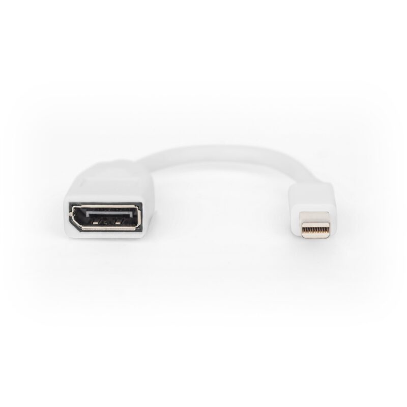 "DIGITUS DisplayPort Kabel, mini DP - DP St./Bu. 0,15m weiß" – Bild 3