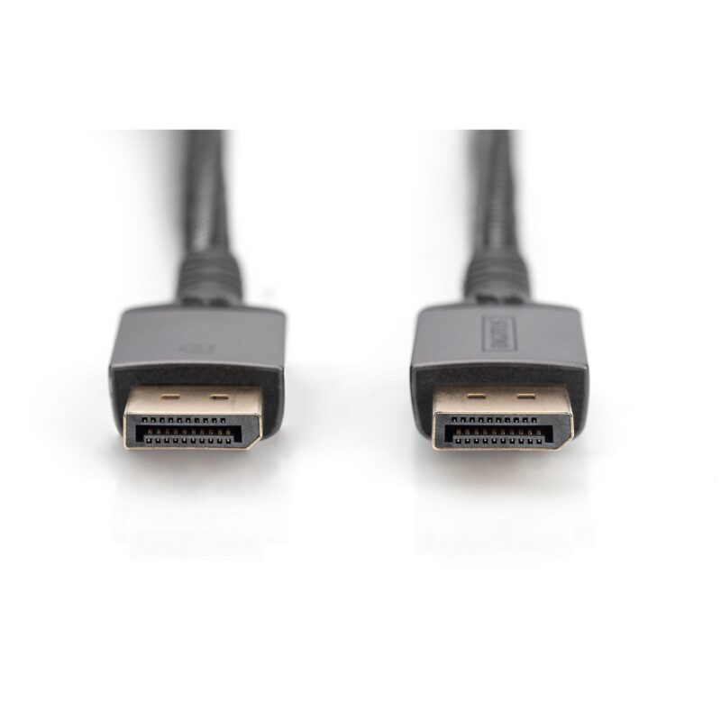 "DIGITUS DisplayPort Anschlusskabel 2m Aluminium 8K schwarz" – Bild 3
