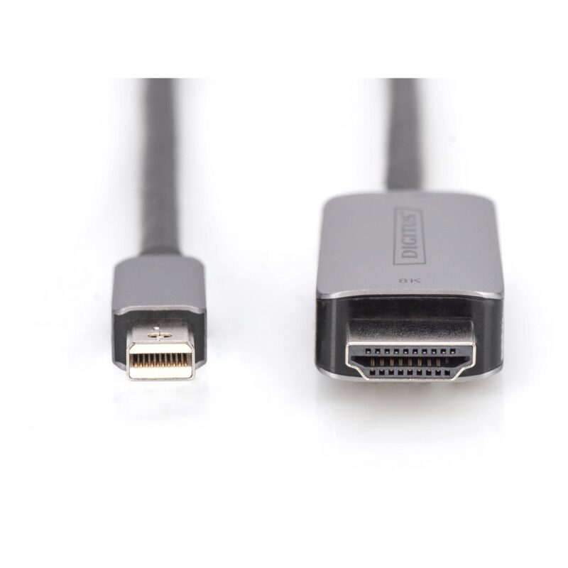"DIGITUS DisplayPort Adapterkabel mini DP->HDMI St/St 8K 1.0m" – Bild 3