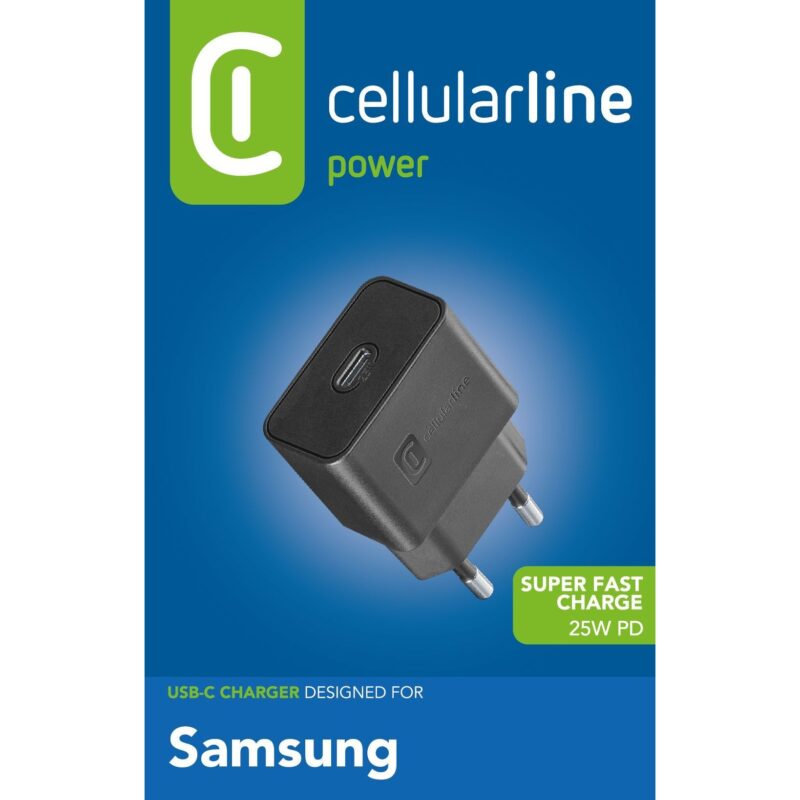 "Cellularline USB-C Super Fast Charger PD 25W - Samsung"