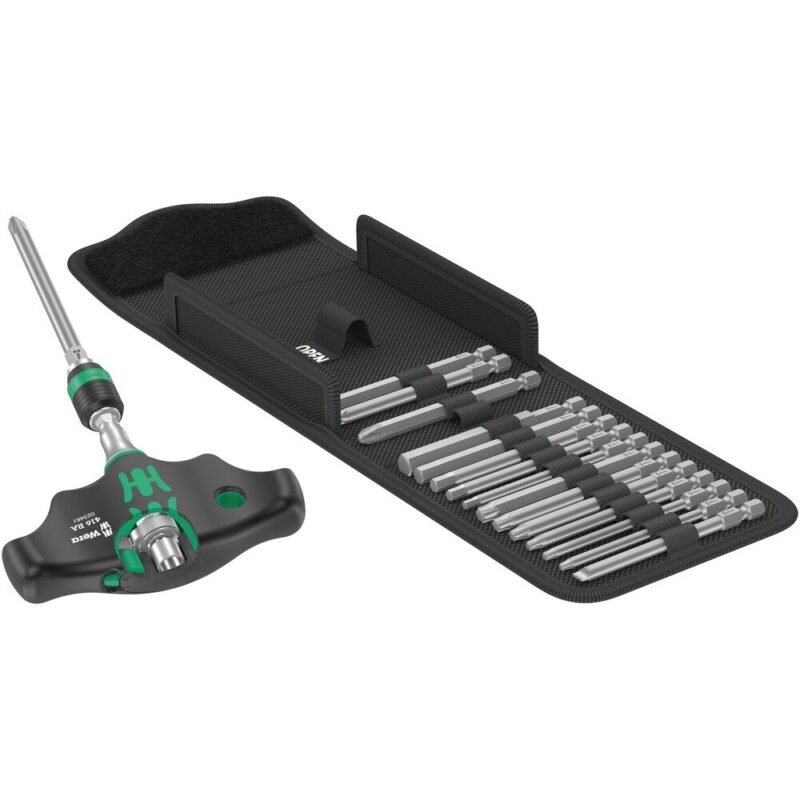 "Wera Kraftform Kompakt 400 RA Set 1. Quergriffratsche 17-tlg"