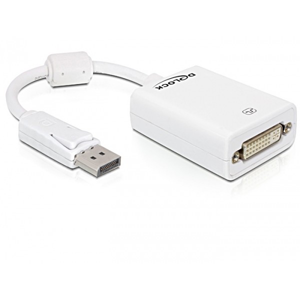 "DELOCK Adapter Displayport-St > DVI24+5-Bu weiss"