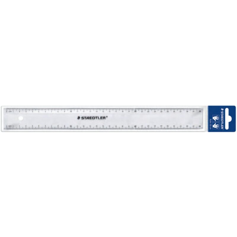 "STAEDTLER Lineal 30cm Kunstst. transp."