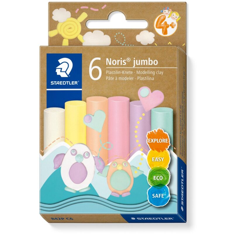 "STAEDTLER Plastilin-Knete Noris Jumbo pastel"