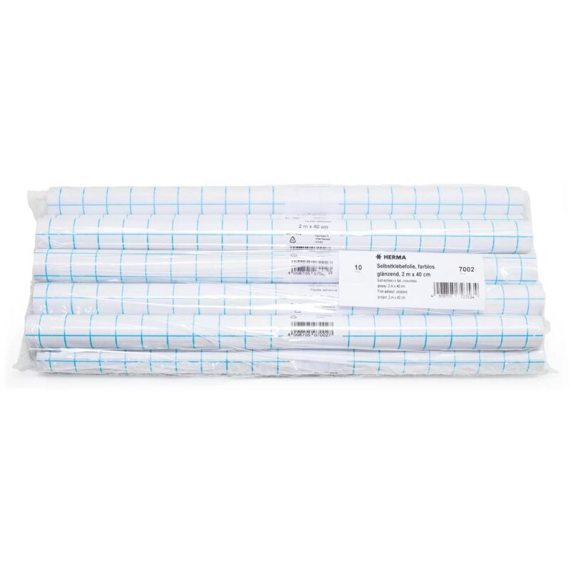 "HERMA Selbstklebefolie transparent glänzend 2 m 1 Rolle" – Bild 4