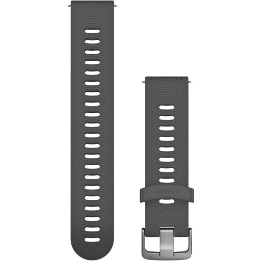 "Garmin Ersatzarmband 20mm Silikon Grau/Schiefergrau Schnalle"