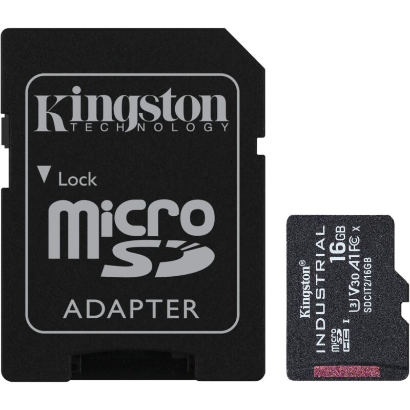 "CARD 16GB Kingston Industrial microHC 100MB/s +Adapter"