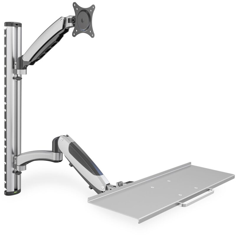 "DIGITUS DA-90354 Wandhalterung für 1 Monitor + Tastaturhalterung 69cm 27"" 8kg"